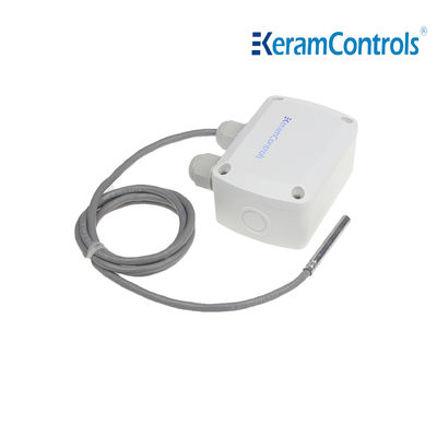 Dustproof IP65 Sensor Suhu Kamar Monitor 2 Sambungan Kabel