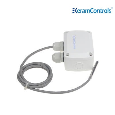 Dustproof IP65 Sensor Suhu Kamar Monitor 2 Sambungan Kabel
