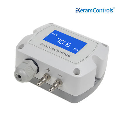 0-10V LCD Display Pemancar Tekanan Diferensial Untuk HVAC