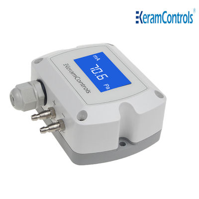 0-10V LCD Display Pemancar Tekanan Diferensial Untuk HVAC