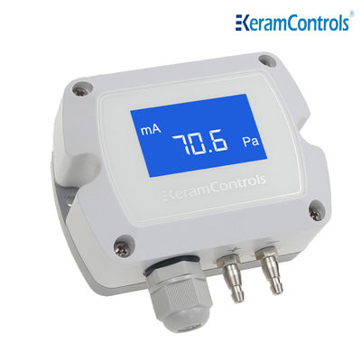 -100 ~ 100pa LCD Display Pemancar Tekanan Diferensial Untuk HVAC