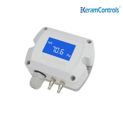 -100 ~ 100pa LCD Display Pemancar Tekanan Diferensial Untuk HVAC
