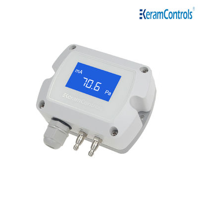 -100 ~ 100pa LCD Display Pemancar Tekanan Diferensial Untuk HVAC