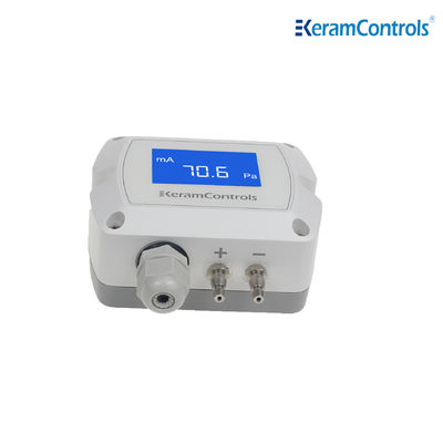0-10V LCD Display Pemancar Tekanan Diferensial Untuk HVAC